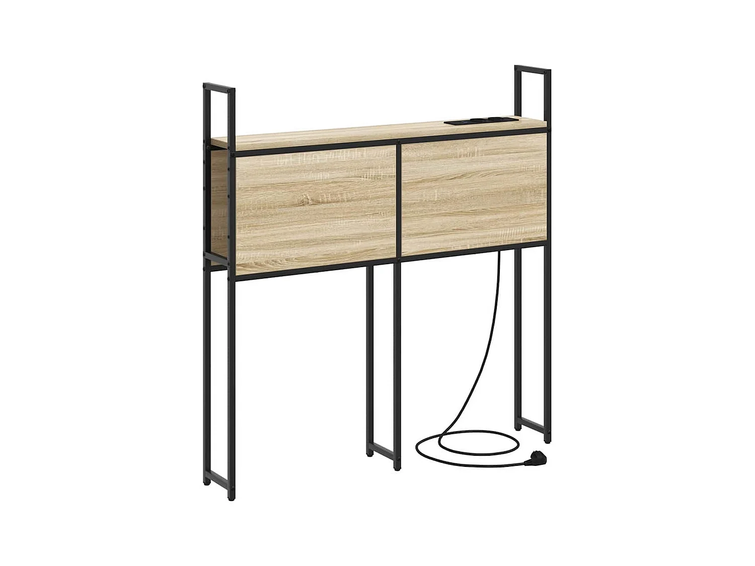 Sonoma Oak opberghoofdeinde met oplaadstation