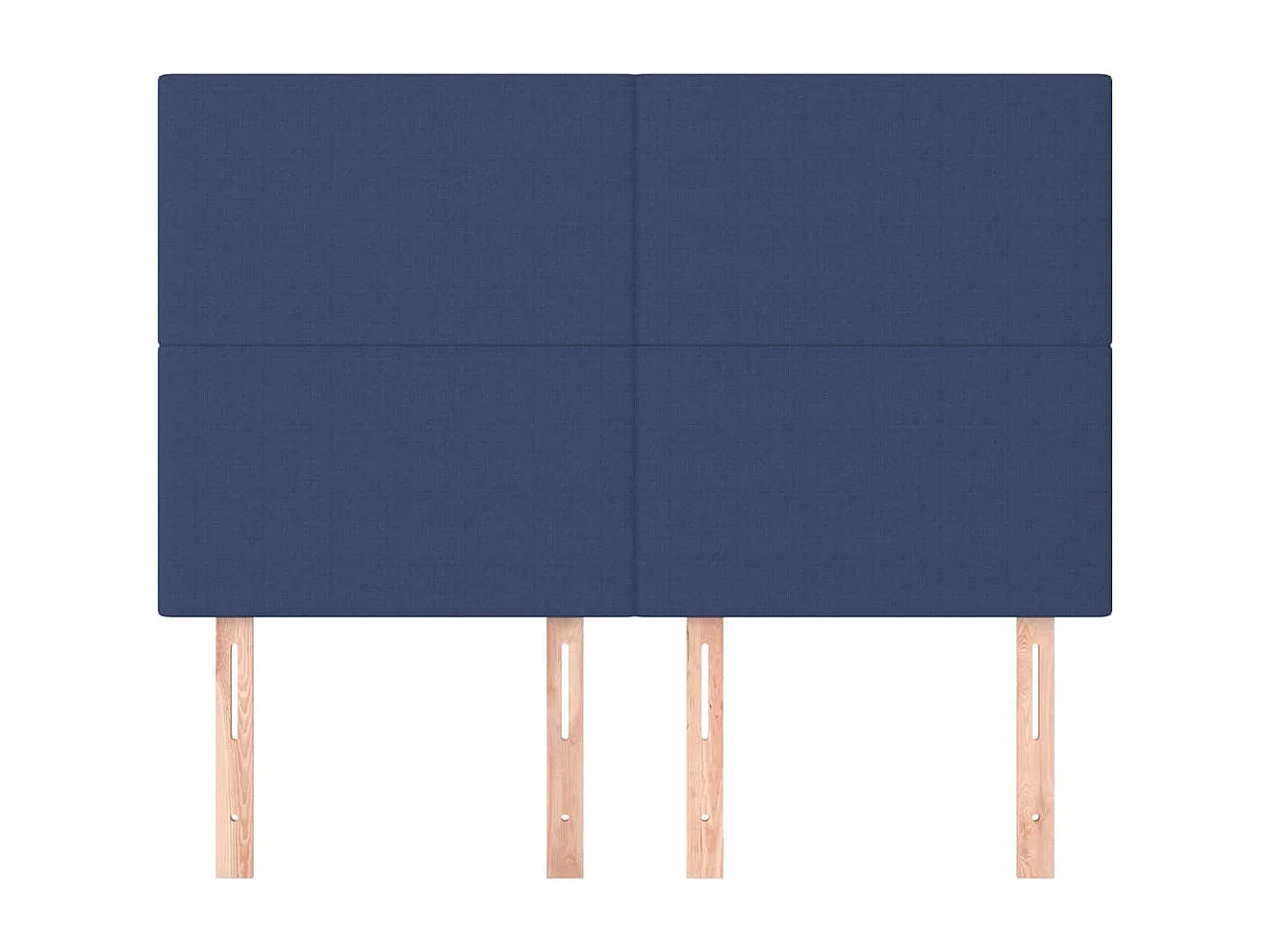 Têtes de lit 4 pcs Bleu 72x5x78/88 cm Tissu