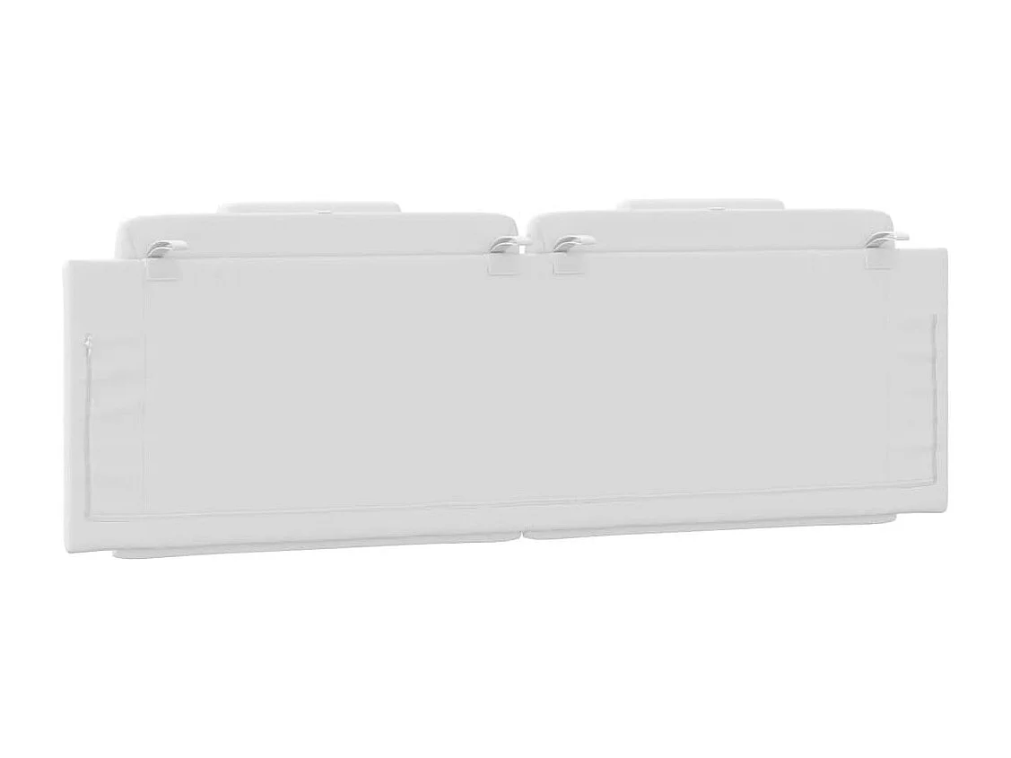 Cuscino testiera bianco 160 cm in similpelle