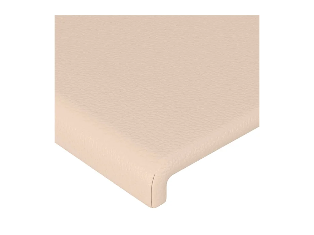 Cabecero LED Cappuccino 183x16x78/88 cm Piel sintética