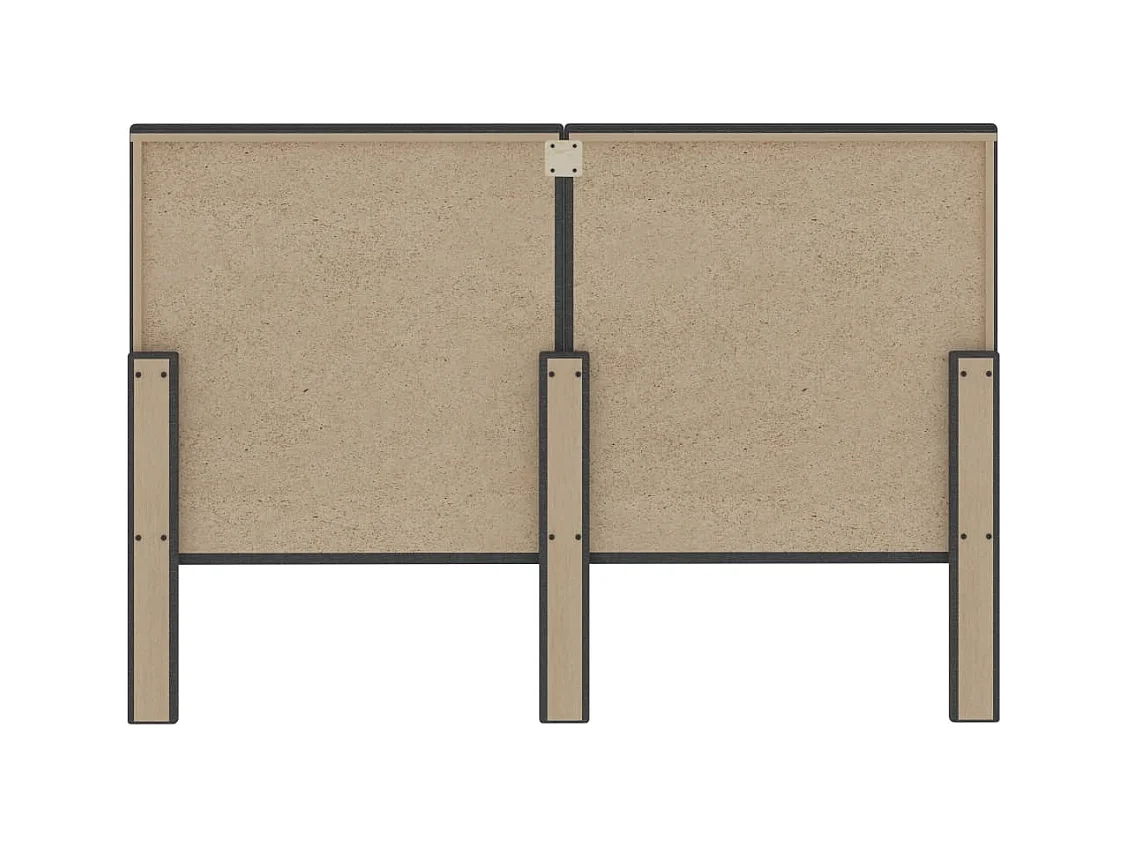 Gecapitonneerd hoofdbord Donkergrijs Stof 140x200 cm