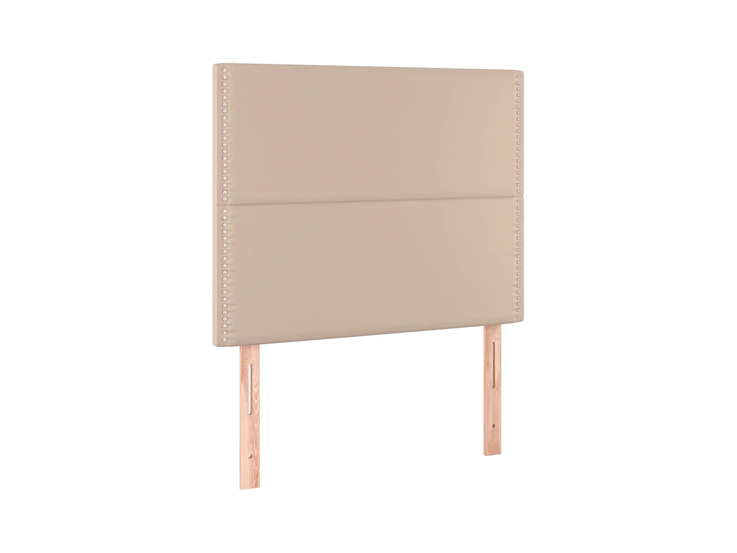 LED hoofdbord Cappuccino 90x5x118/128 cm Kunstleer