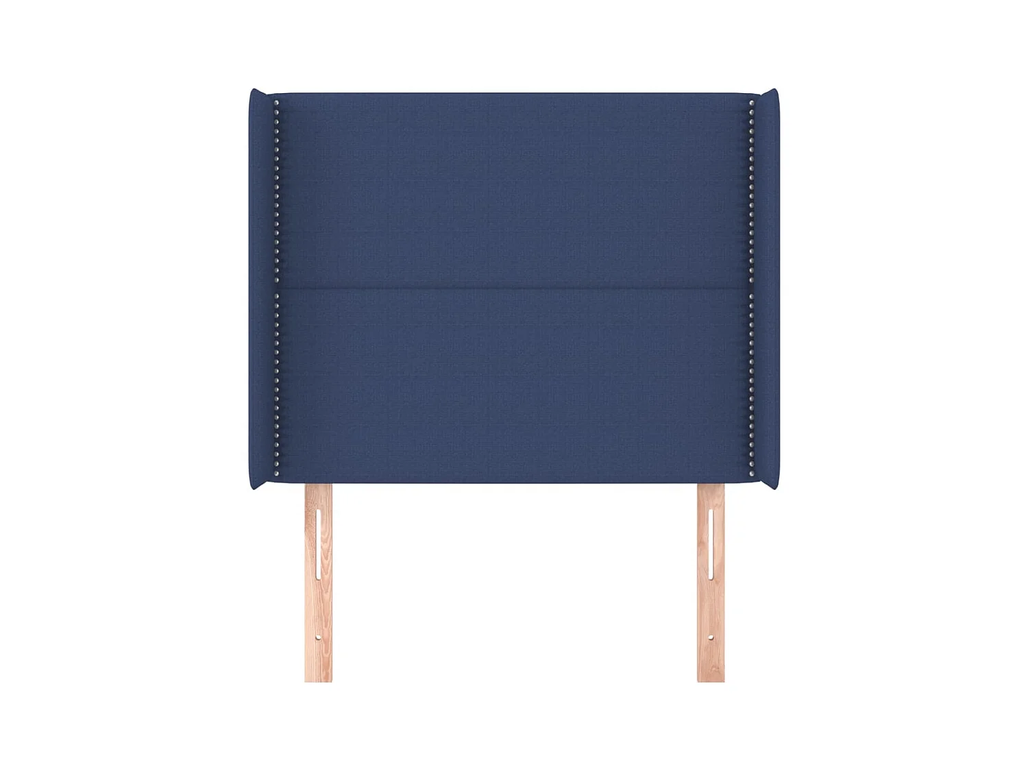 Hoofdbord met vleugels Blauw 93x16x118/128 cm Stof