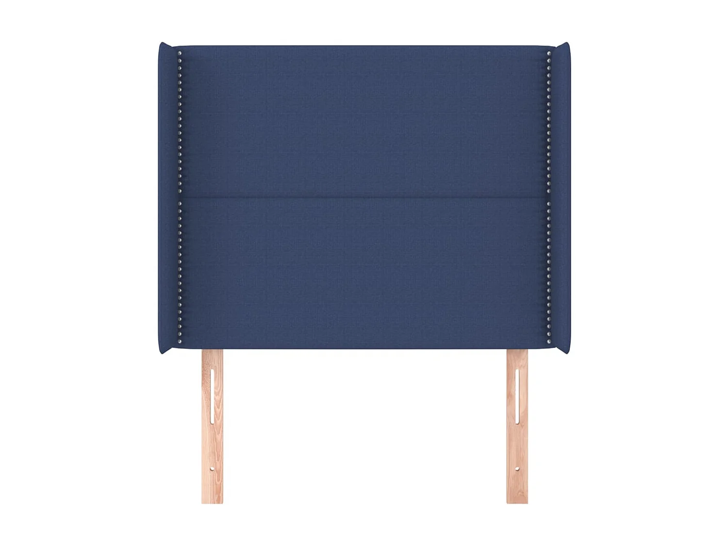 Testiera con ali Blu 93x16x118/128 cm Tessuto