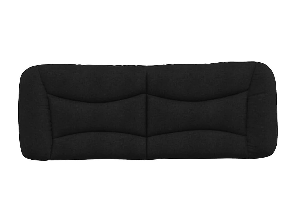 Cuscino per testiera nero in tessuto 140 cm