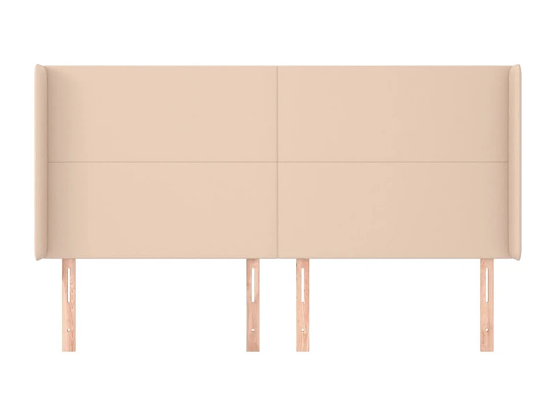 Hoofdbord met oren Cappuccino 183x16x118/128 cm