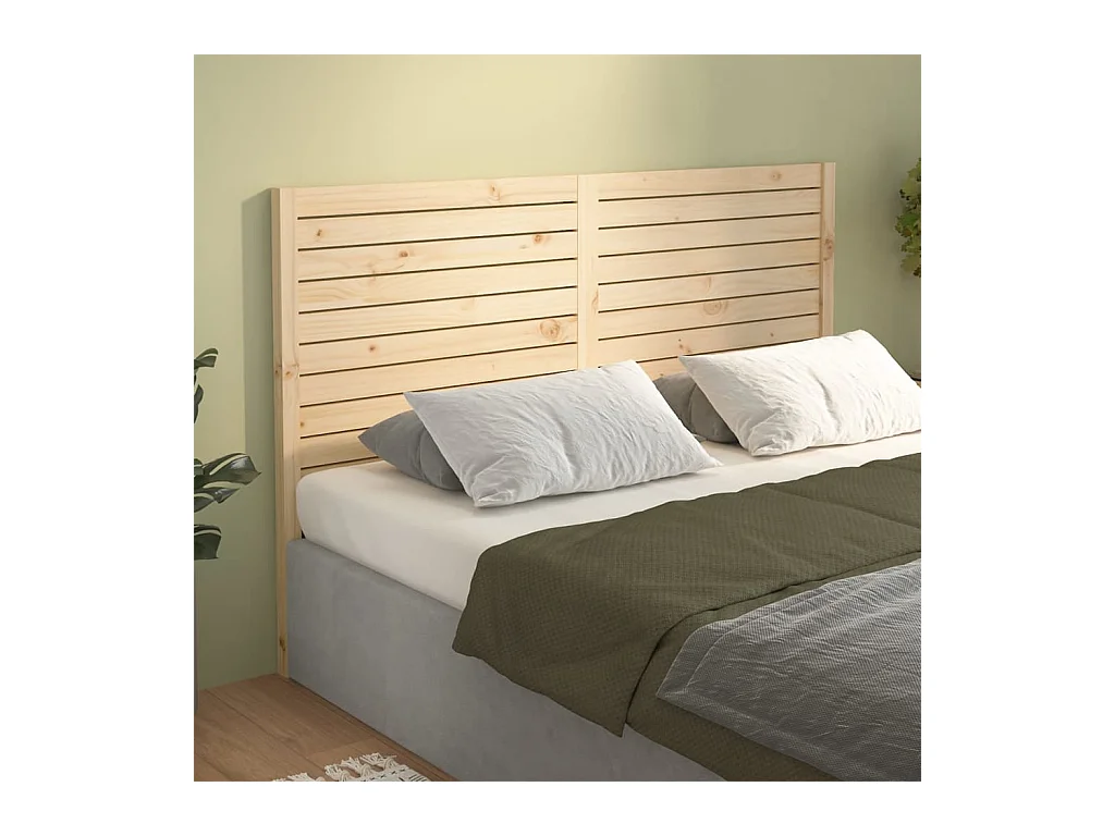 Tête de lit 206x4x100 cm Bois massif de pin