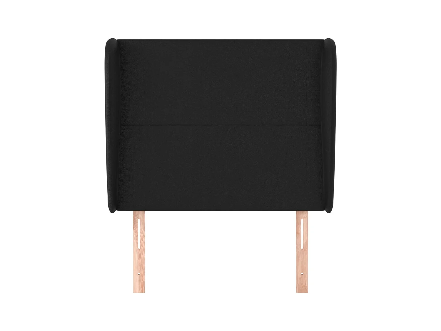 Kopfteil mit Flügeln Schwarz 103x23x118/128 cm Kunstleder