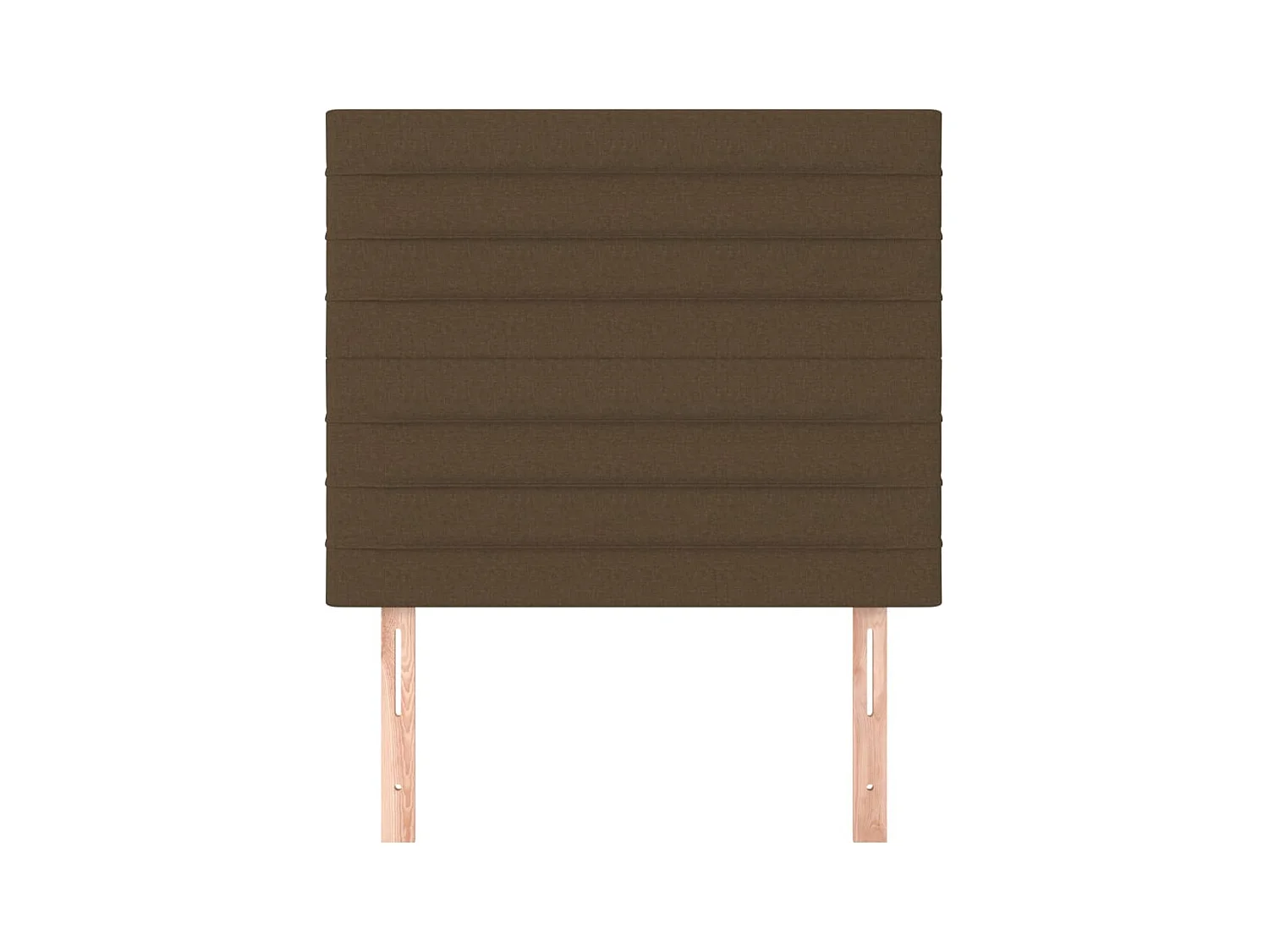 Têtes de lit 2 pcs Marron Foncé 80x5x78/88 cm Tissu