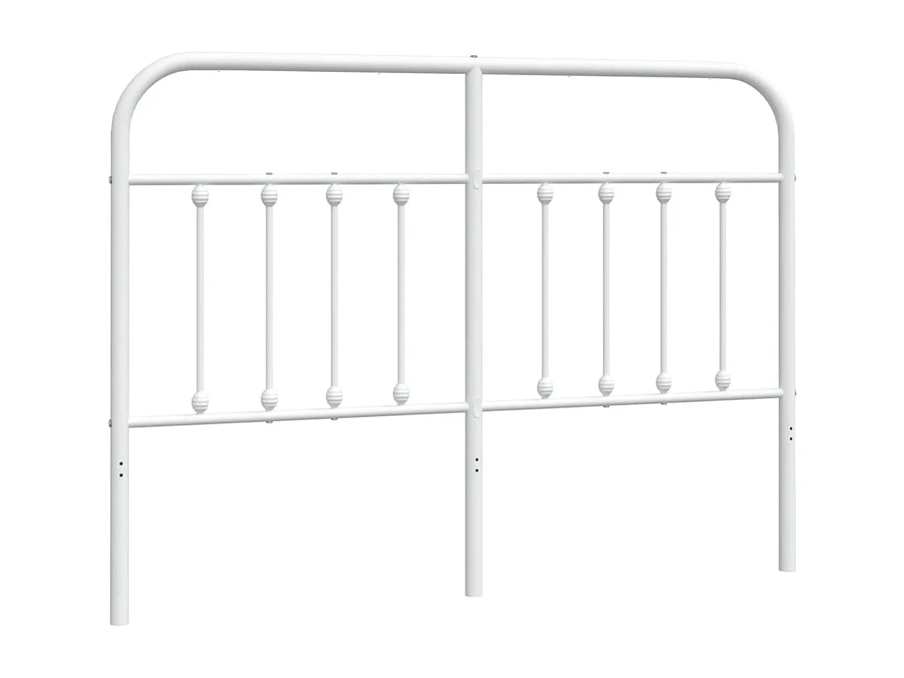 Testiera in metallo bianco 135 cm