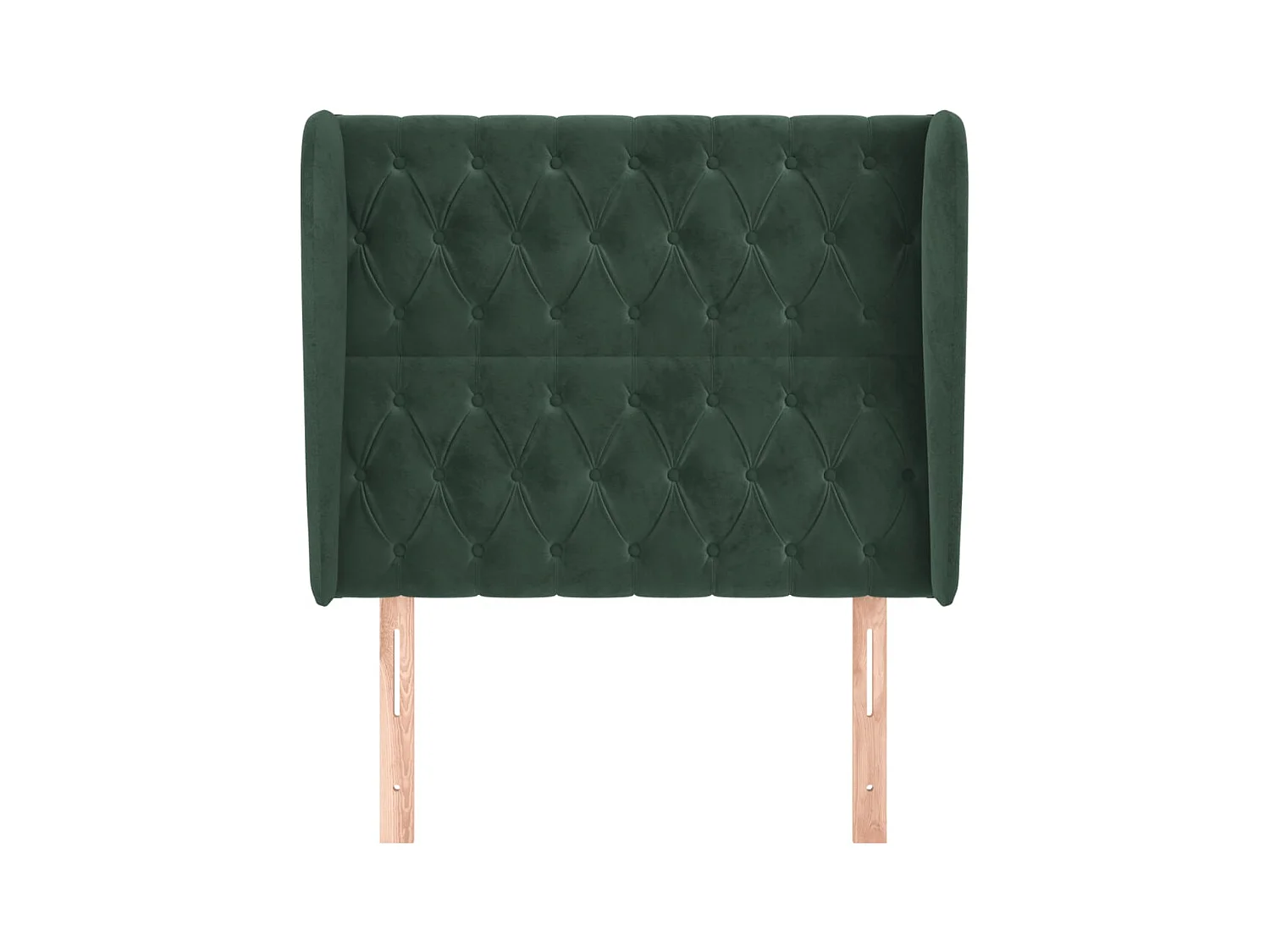 Hoofdbord met vleugels Donkergroen 93x23x118/128 cm Fluweel