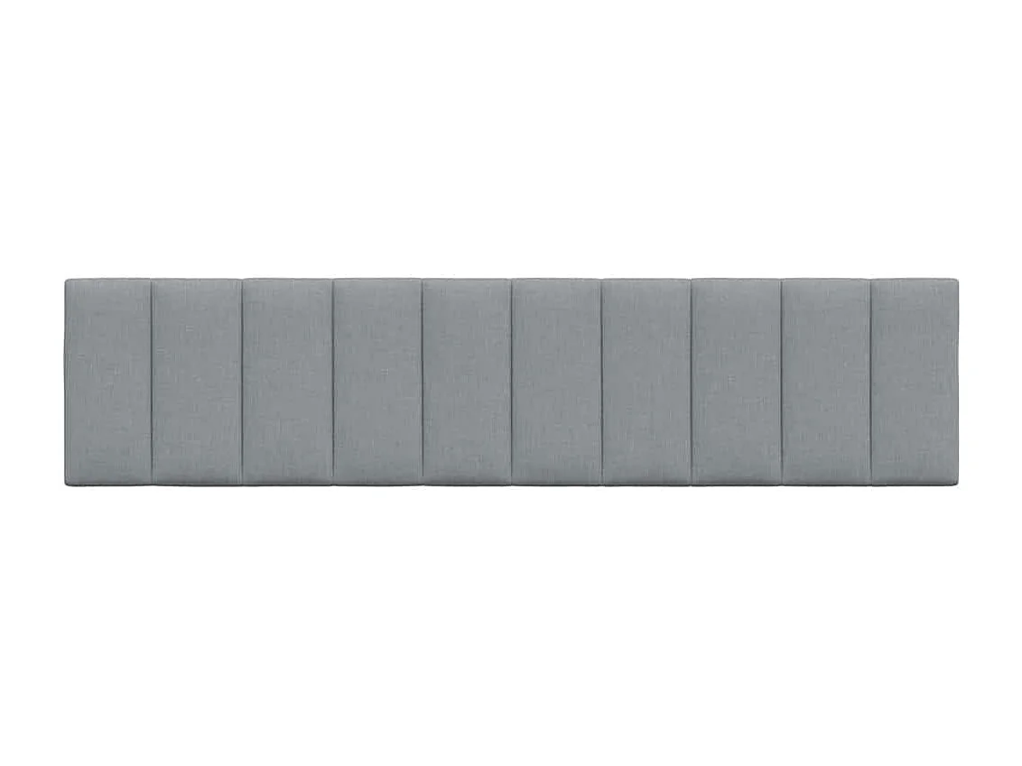 Coussin de tête de lit gris clair 200 cm tissu