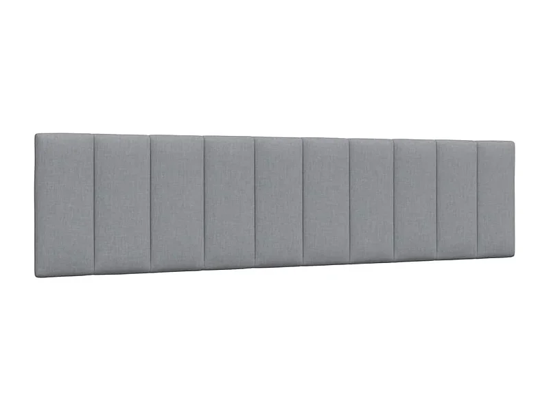 Coussin de tête de lit gris clair 200 cm tissu