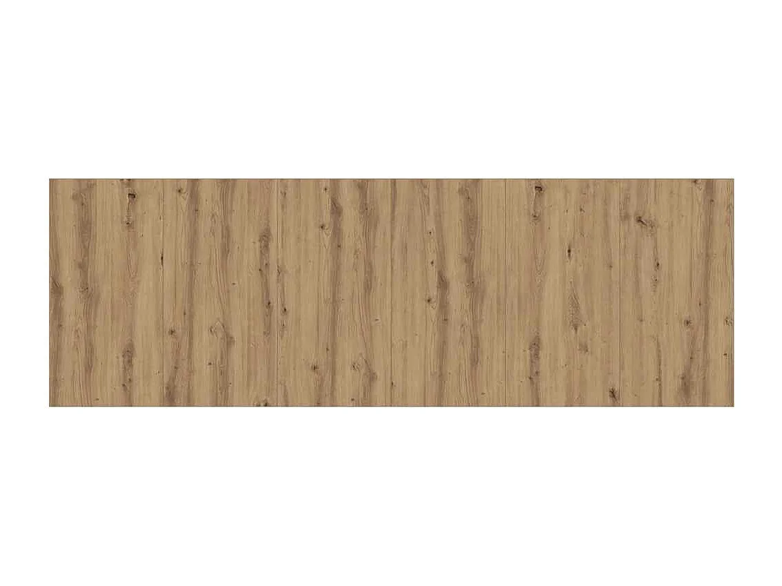 Testiera da parete in legno di rovere ingegnerizzato realizzata a mano