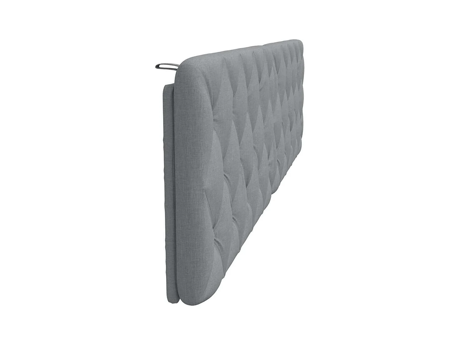Coussin de tête de lit gris clair 200 cm tissu