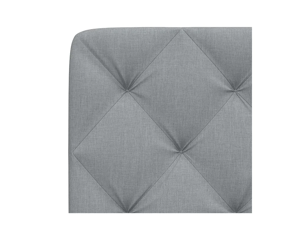 Coussin de tête de lit gris clair 200 cm tissu