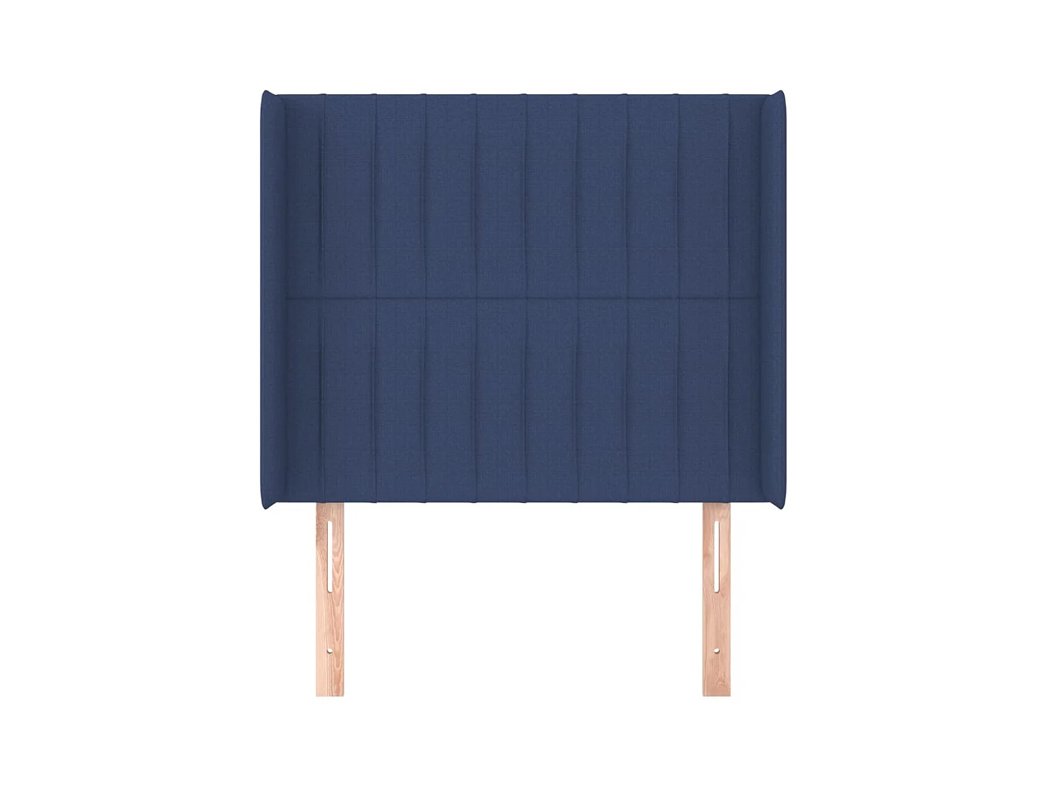 Kopfteil mit Flügeln Blau 103x16x118/128 cm Stoff