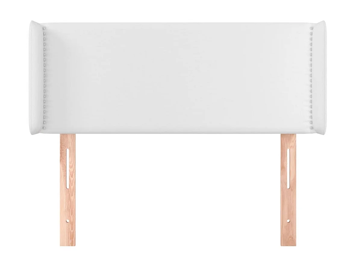 Cabecero con alas Blanco 83x16x78/88 cm Polipiel