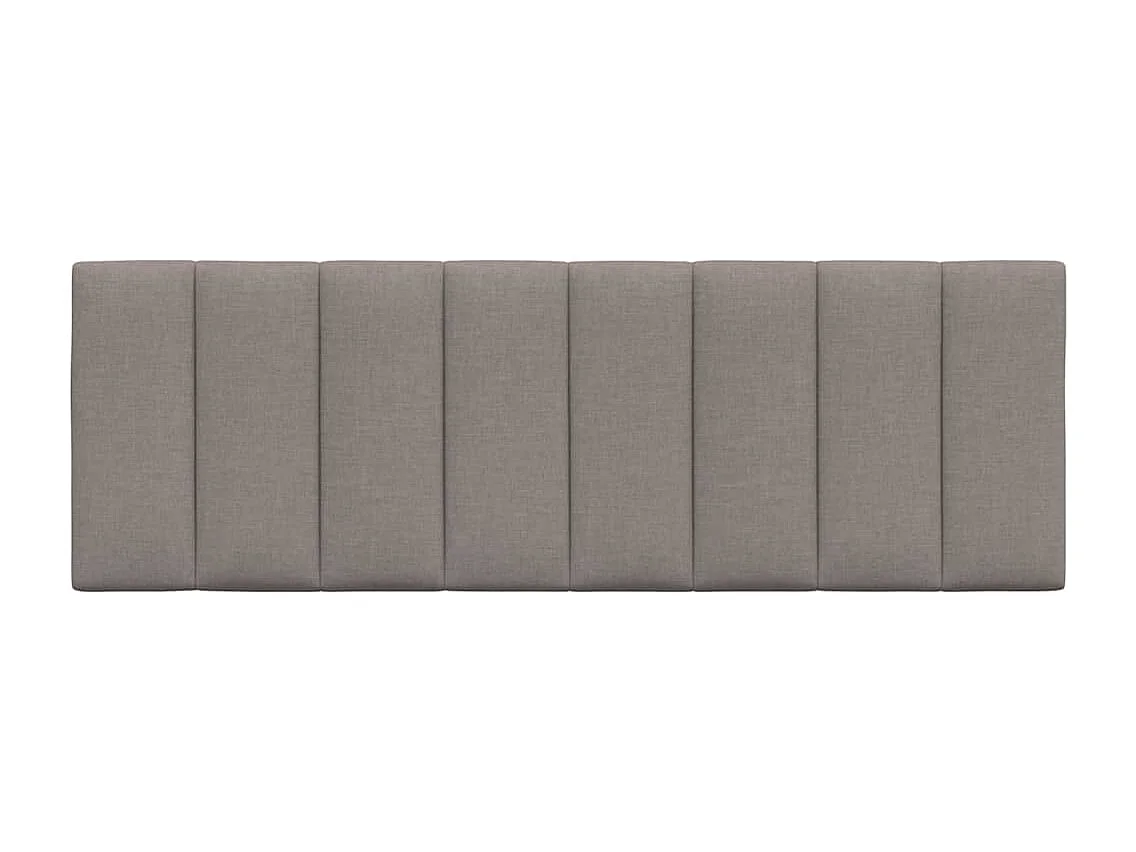 Coussin de tête de lit taupe 140 cm tissu