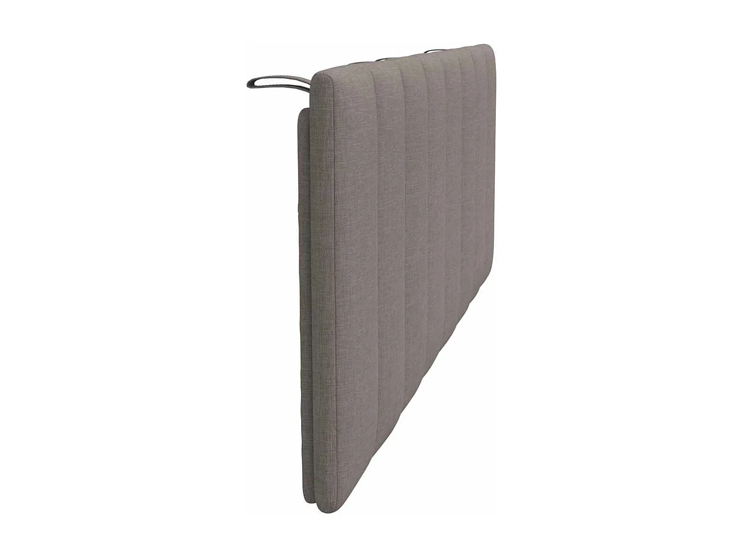 Coussin de tête de lit taupe 140 cm tissu