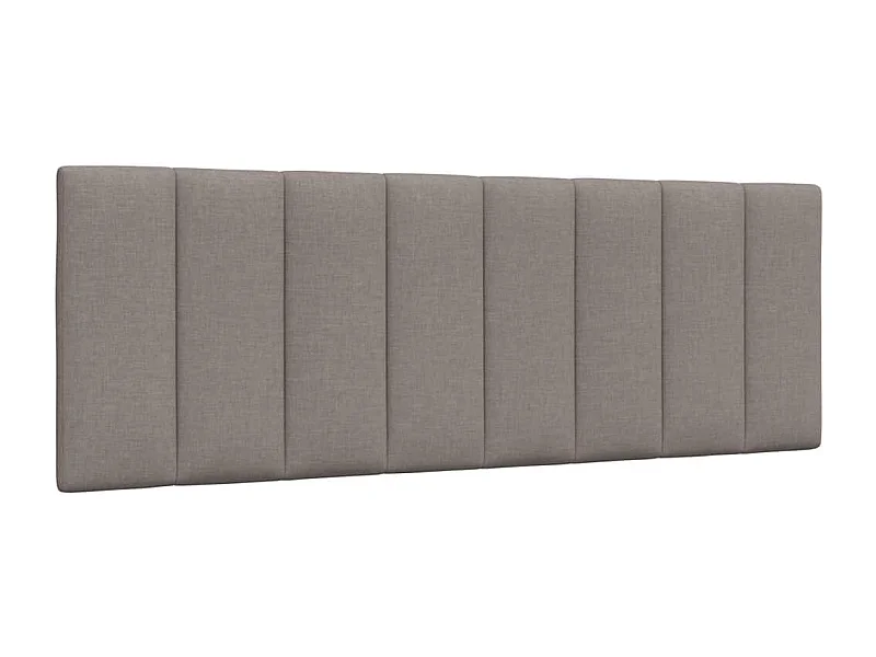 Coussin de tête de lit taupe 140 cm tissu