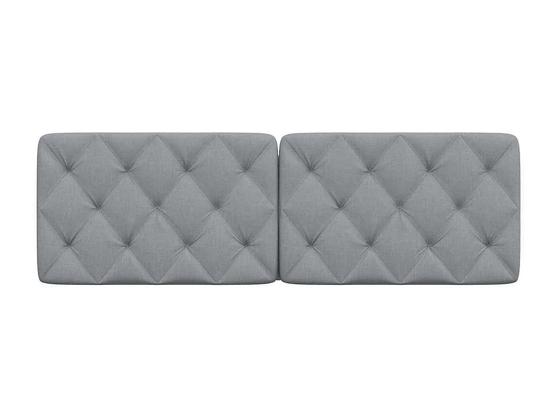 Cuscino per testiera grigio chiaro in tessuto 160 cm