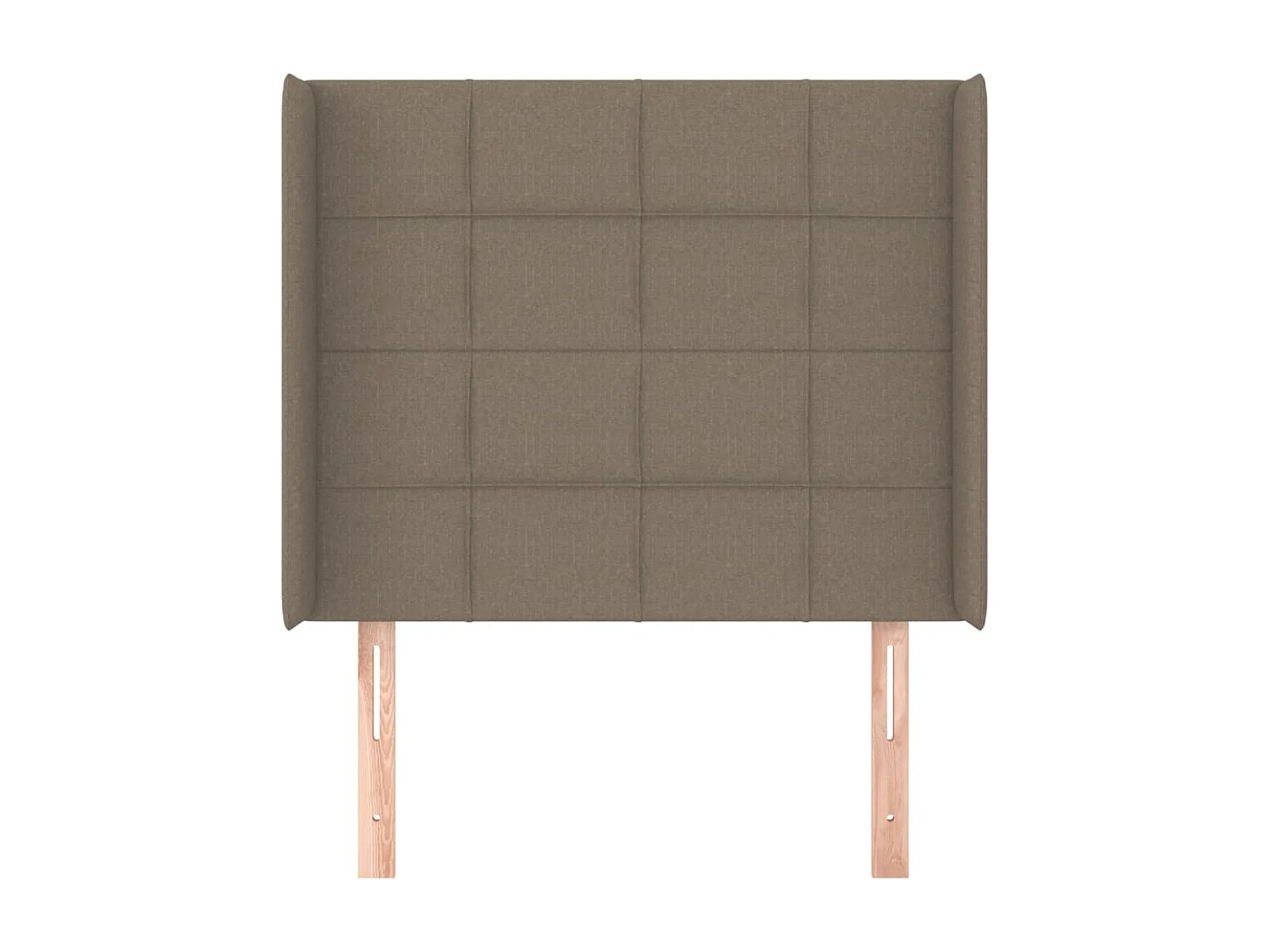 Tête de lit avec oreilles Taupe 103x16x118/128 cm Tissu