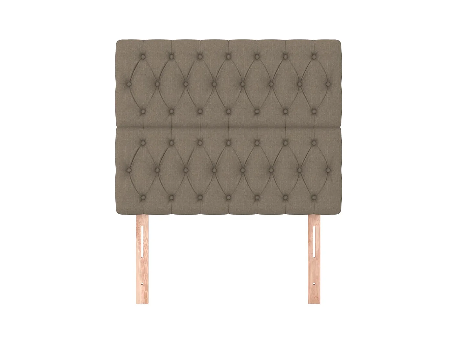 Hoofdborden 2 stuks Taupe 90x7x78/88 cm Stof