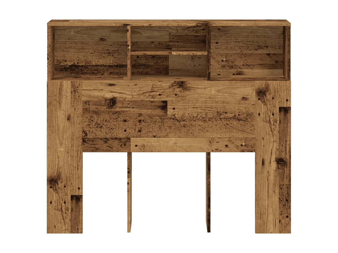 Mobiletto con testiera in legno antico 120x19x103,5 cm