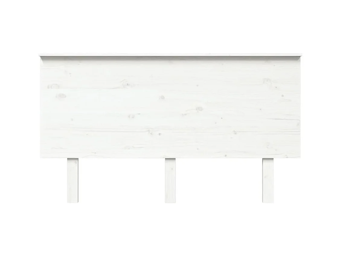 Cabecero blanco 144x6x82,5 cm Madera maciza de pino