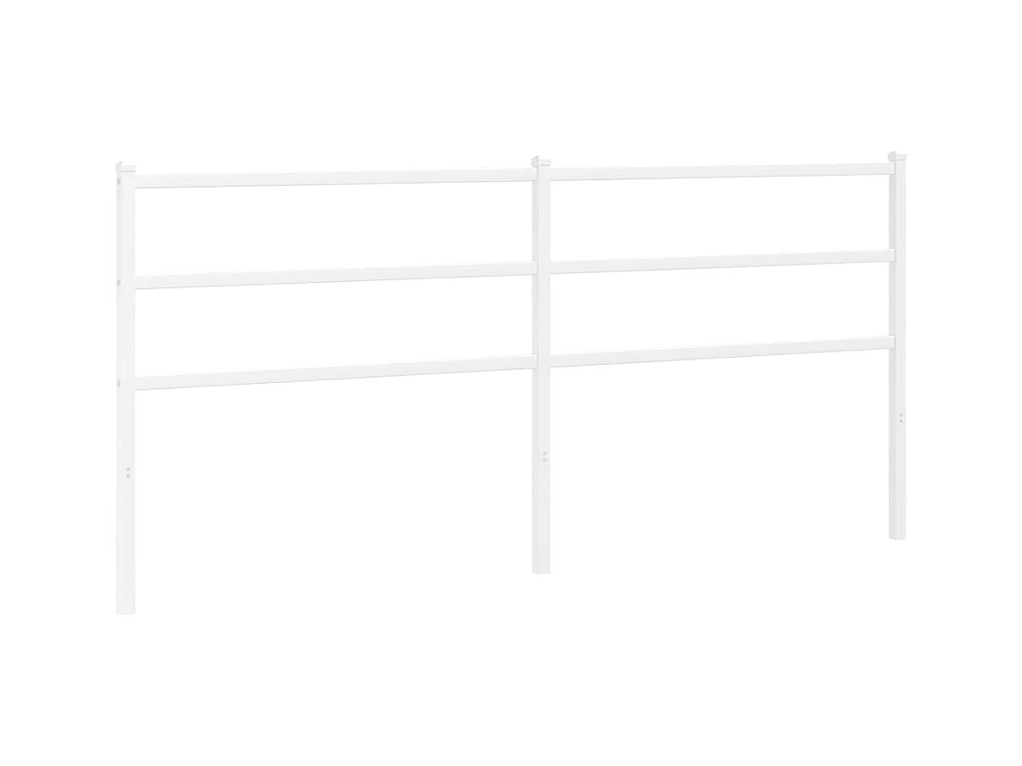 Wit metalen hoofdbord 180 cm