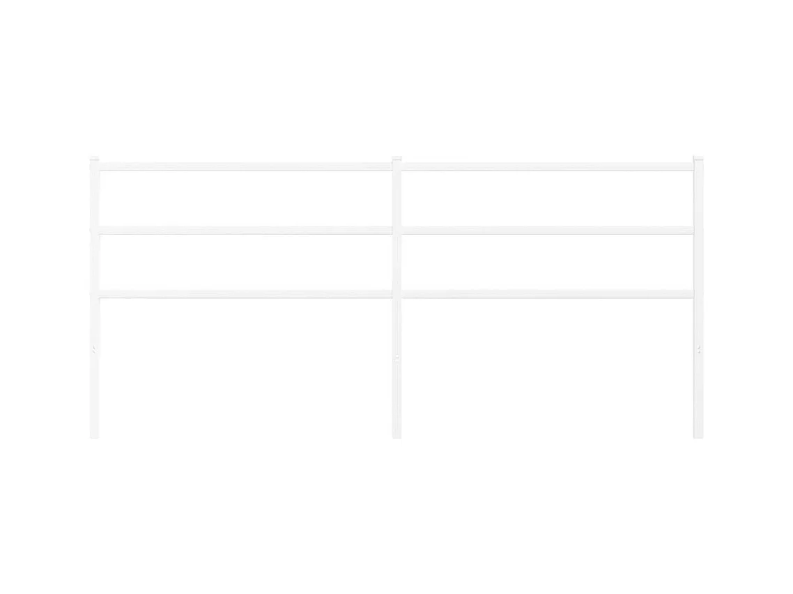 Wit metalen hoofdbord 180 cm