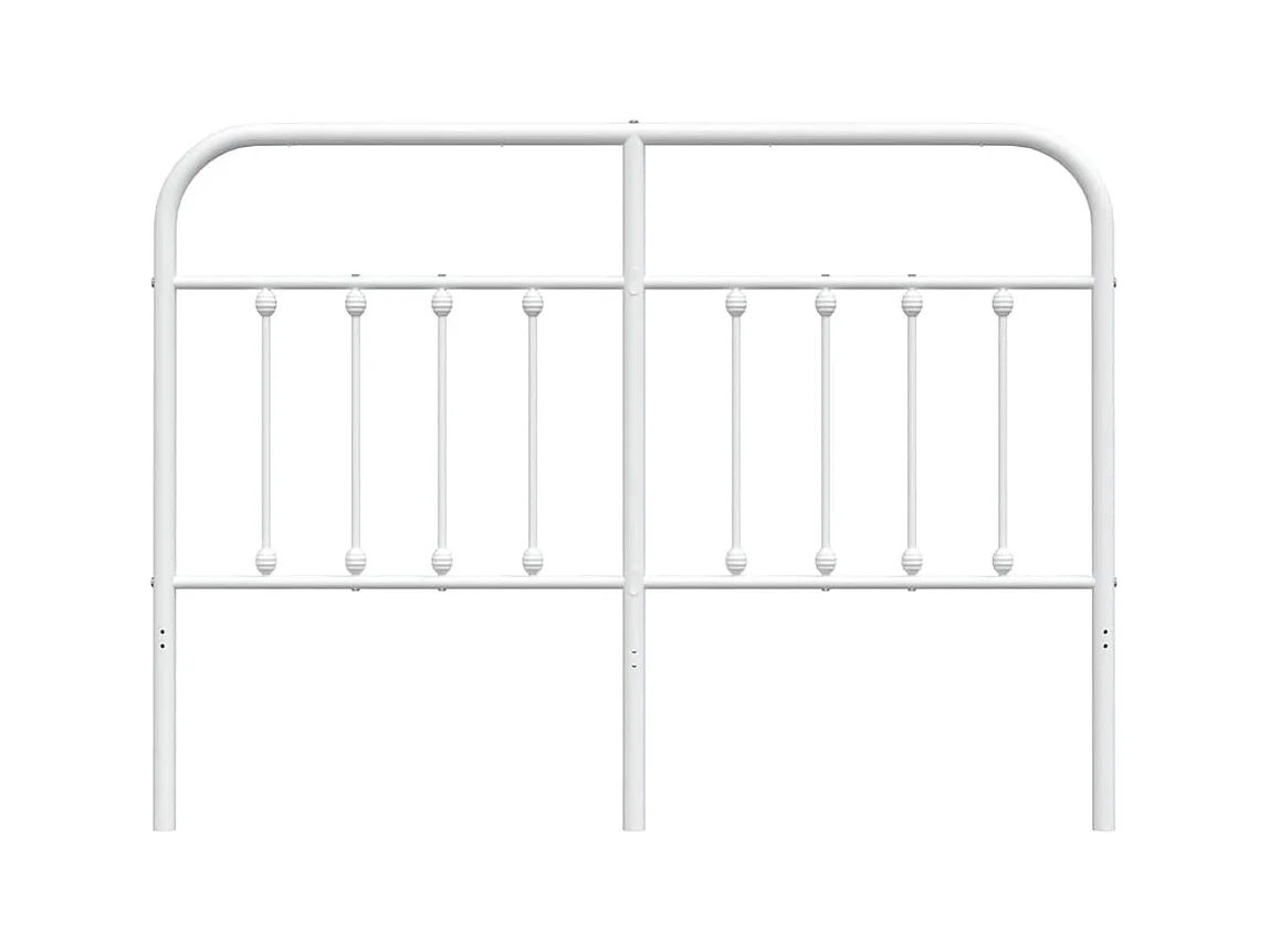 Wit metalen hoofdbord 150 cm