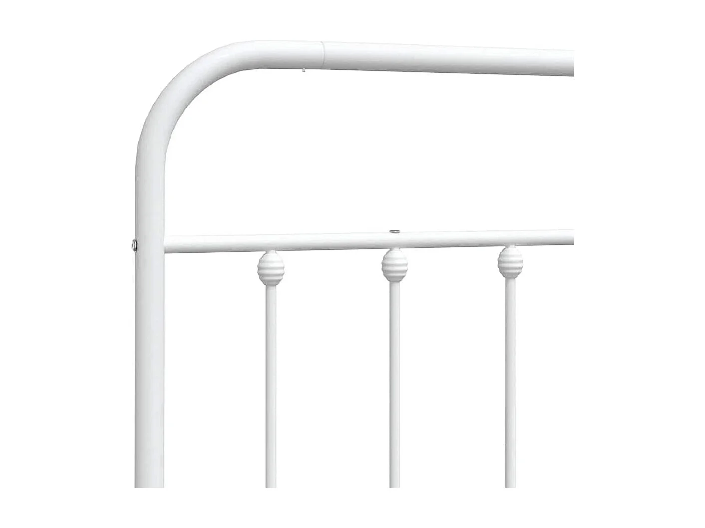 Tête de lit métal blanc 150 cm