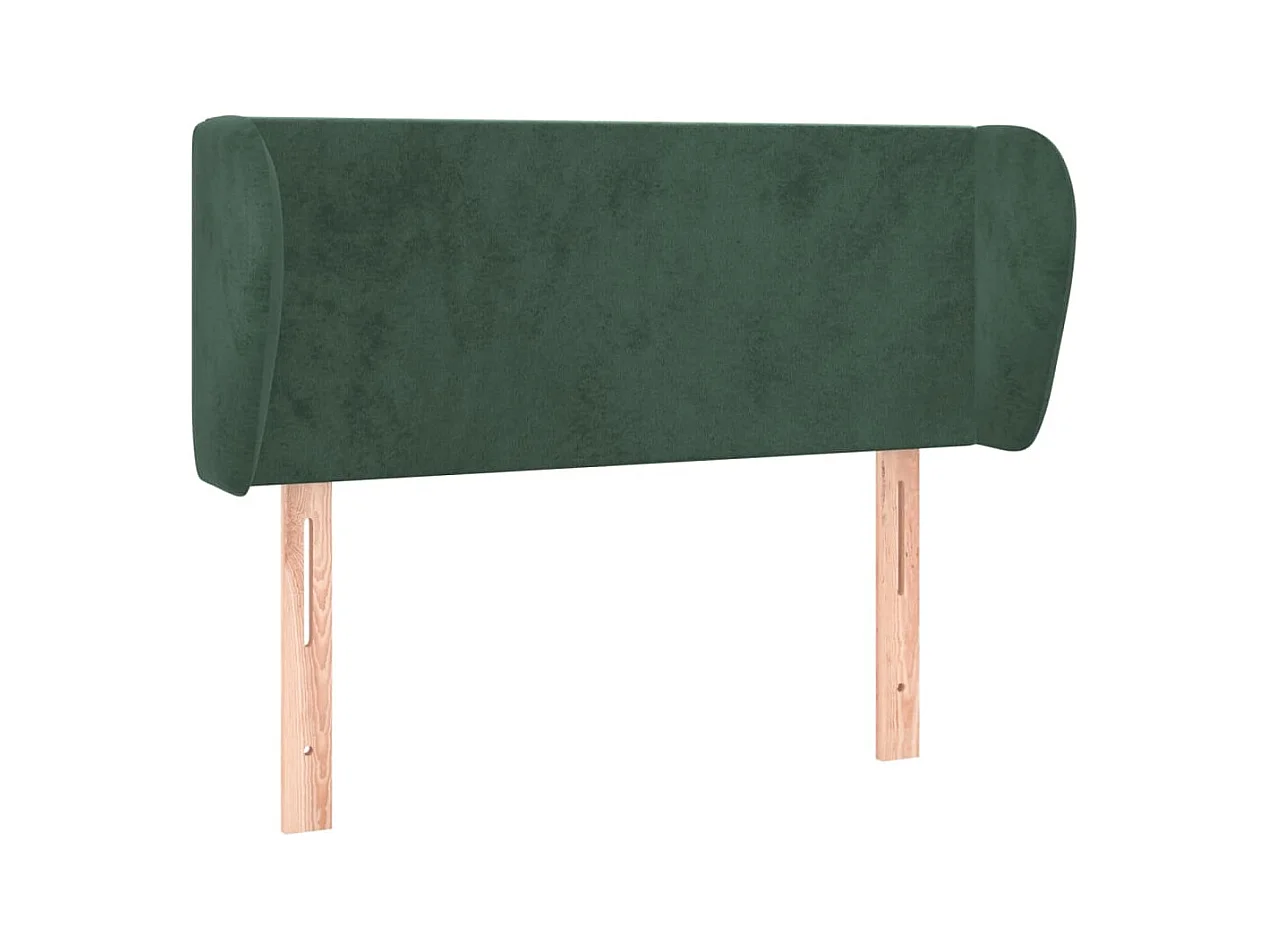 Hoofdbord met vleugels Donkergroen 103x23x78/88 cm Fluweel