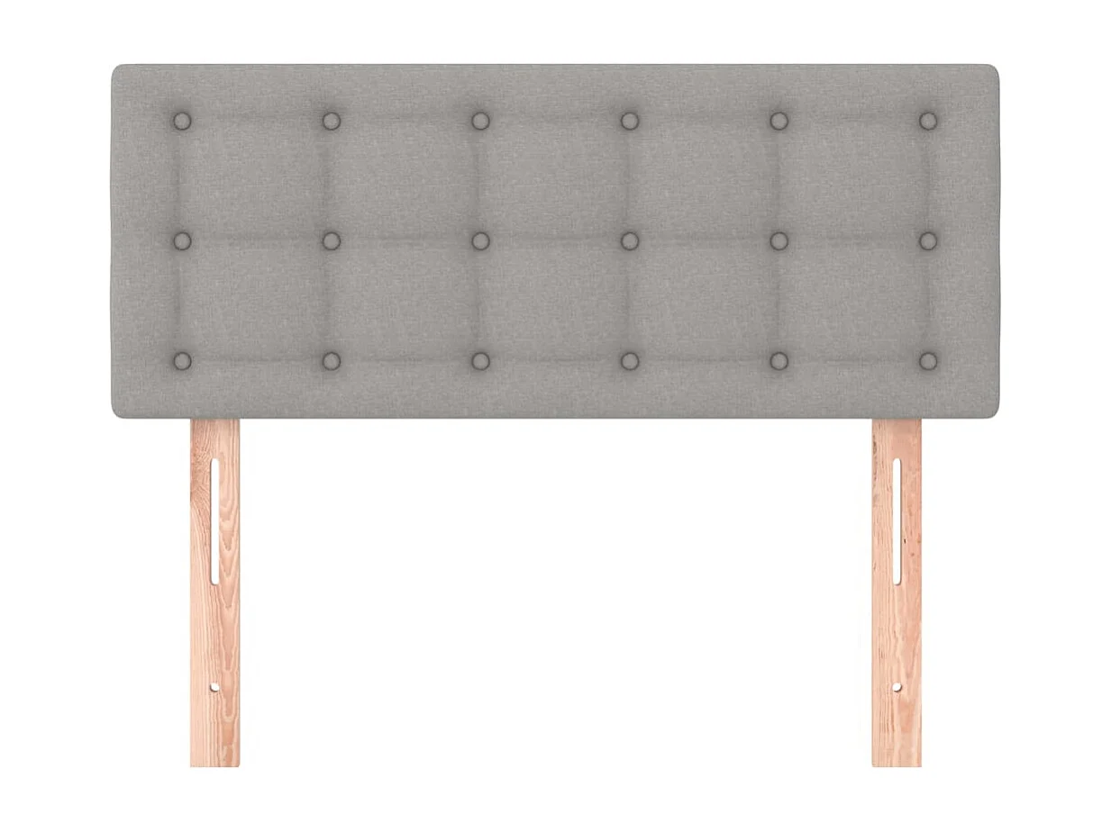 Tête de lit Gris clair 90x5x78/88 cm Tissu