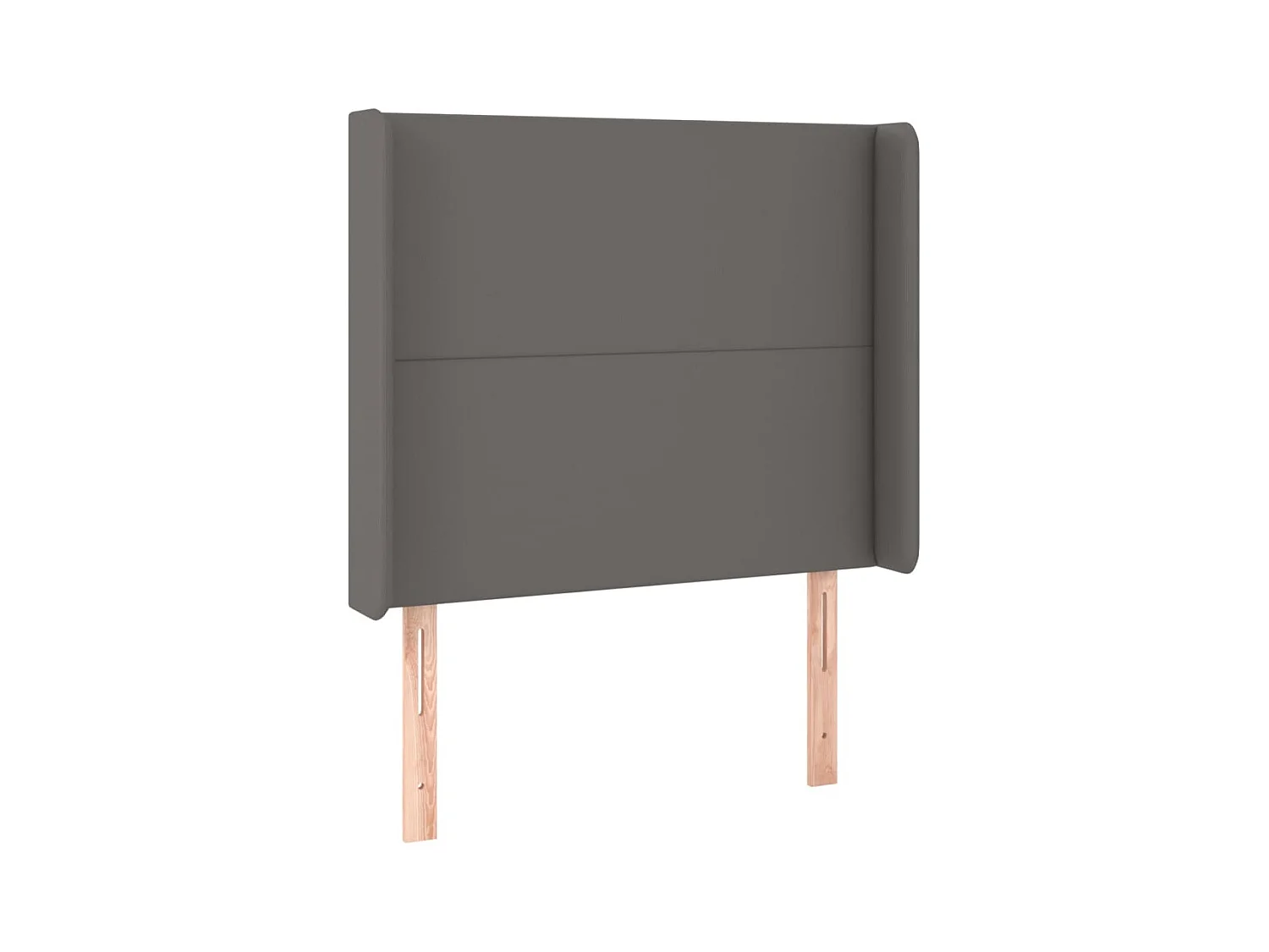 Tête de lit avec oreilles Gris 83x16x118/128 cm Similicuir