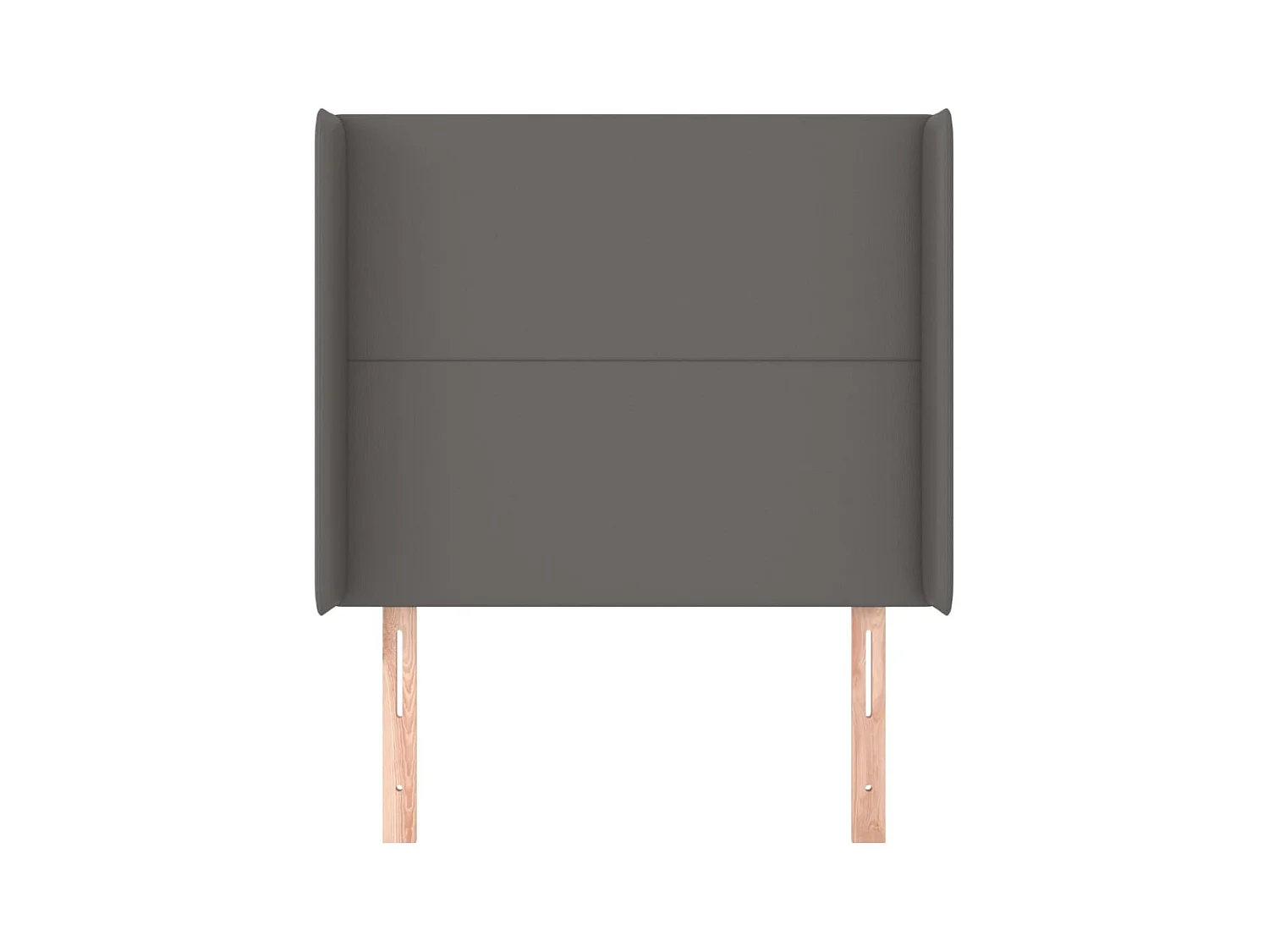 Tête de lit avec oreilles Gris 83x16x118/128 cm Similicuir