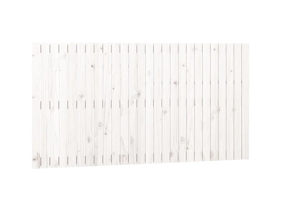 Cabecero de pared Blanco 166x3x90 cm Madera maciza de pino