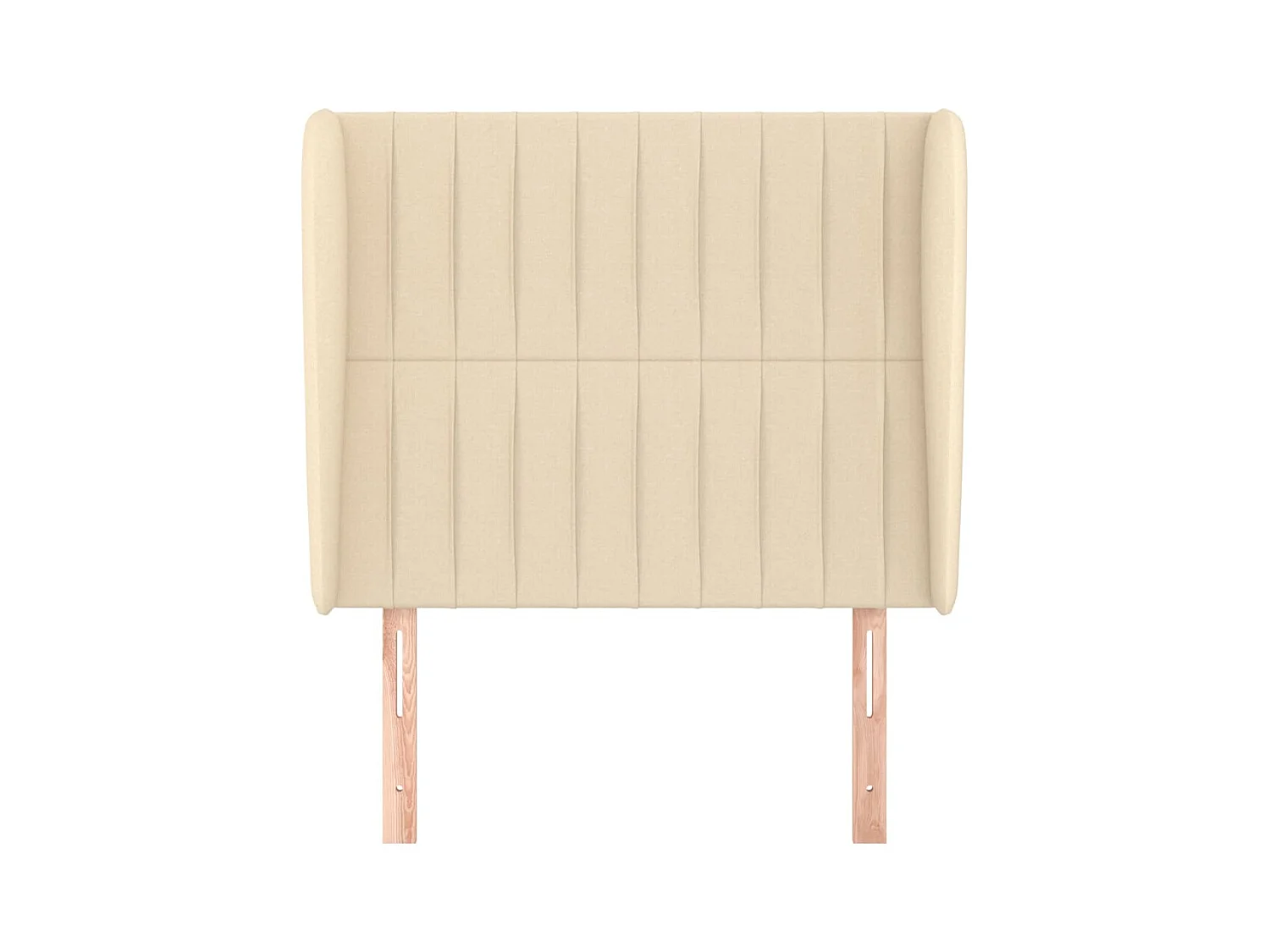 Hoofdbord met vleugels Crème 83x23x118/128 cm Stof