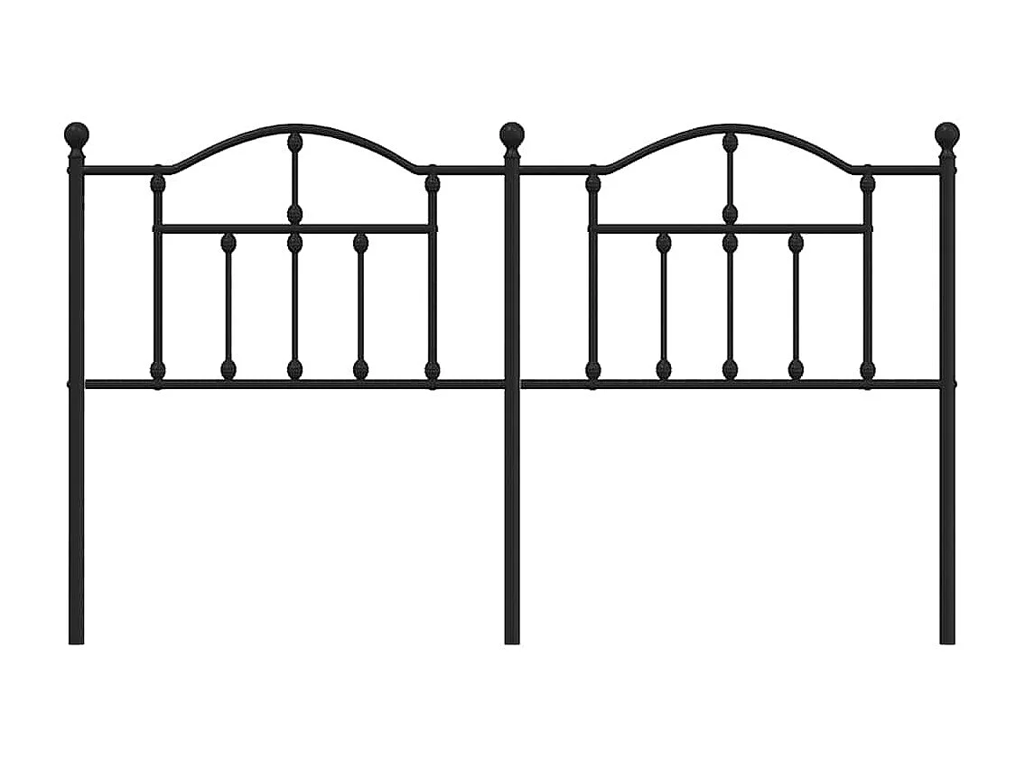 Tête de lit métal noir 160 cm