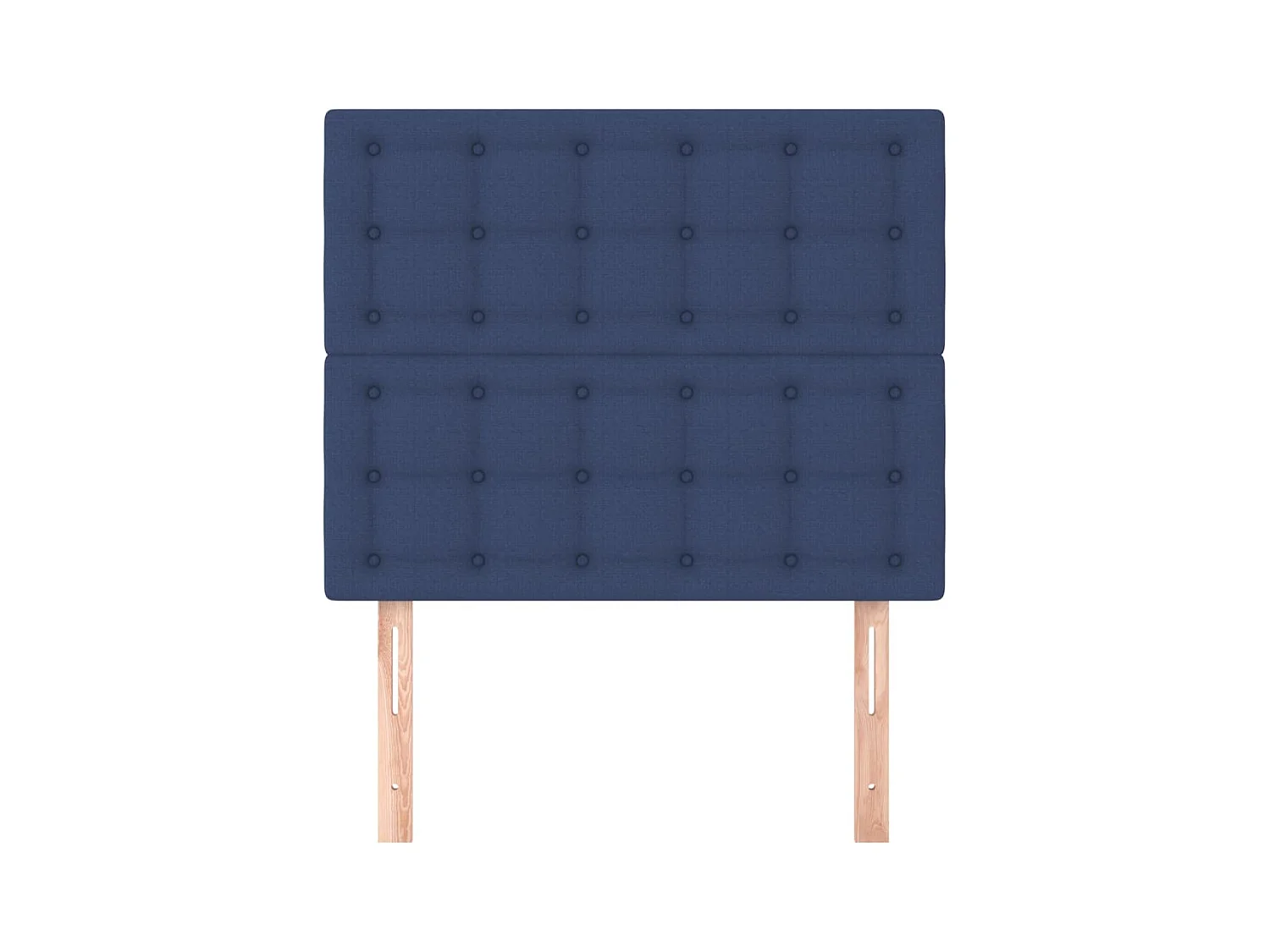 Kopfteile 2 Stk. Blau 80x5x78/88 cm Stoff