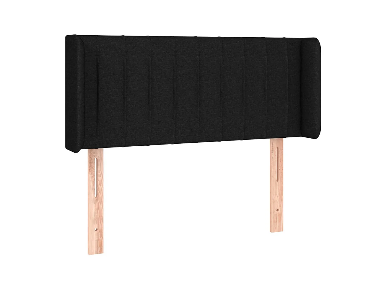 LED-Kopfteil Schwarz 93x16x78/88 cm Stoff