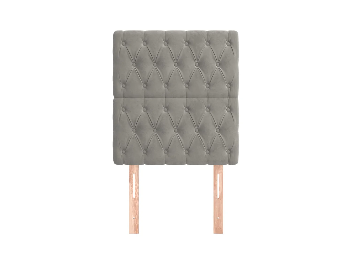 Hoofdborden 2 stuks Lichtgrijs 80x7x78/88 cm Fluweel