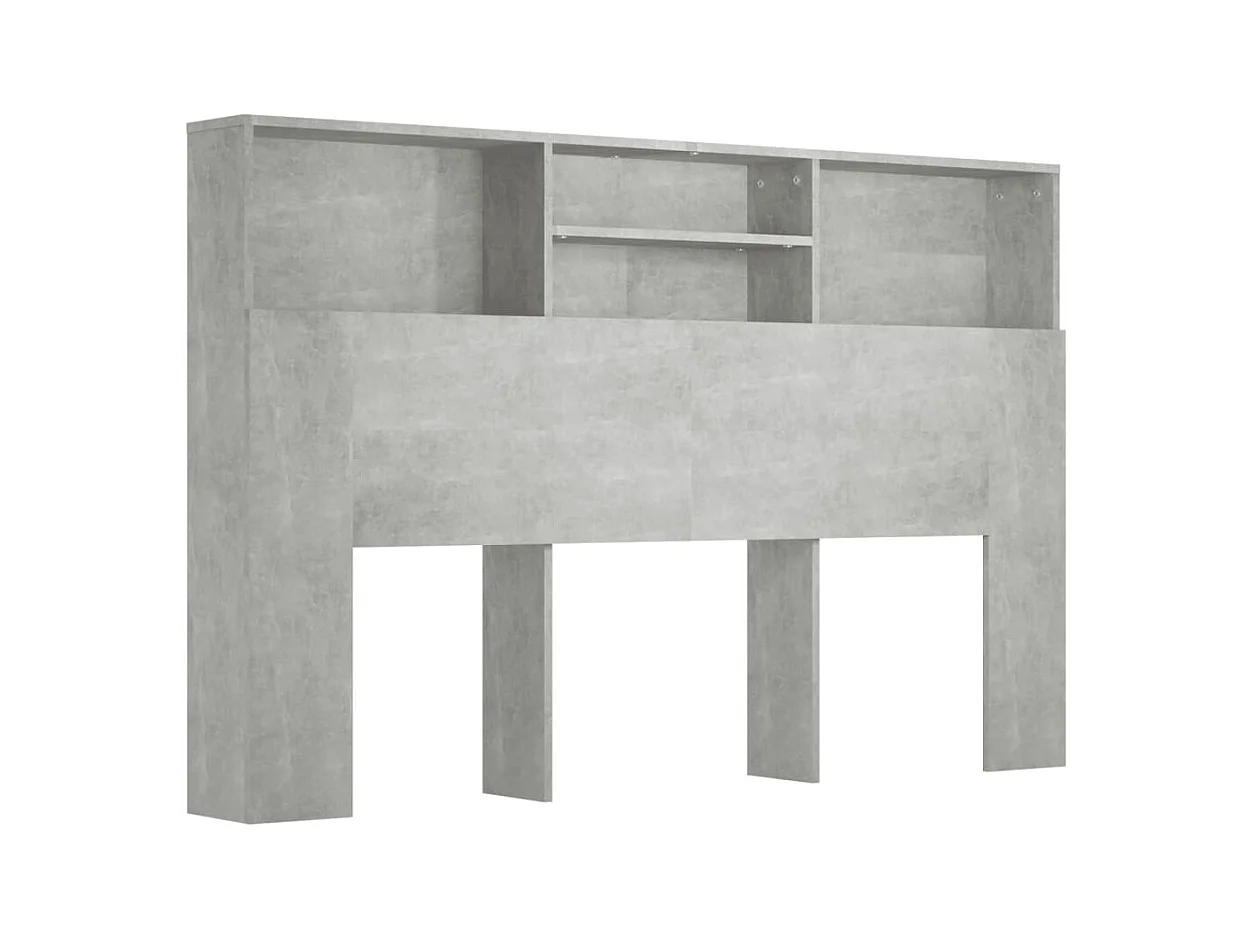 Betongrijs hoofdeindekast 160x19x103,5 cm
