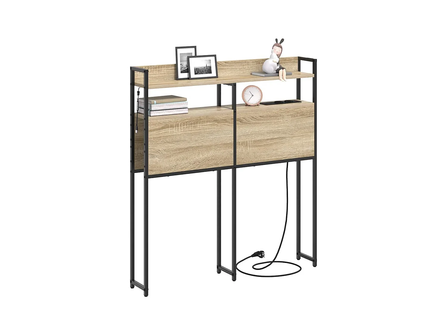 Tête de lit avec étagère Chêne sonoma 100 cm Bois d'ingénierie