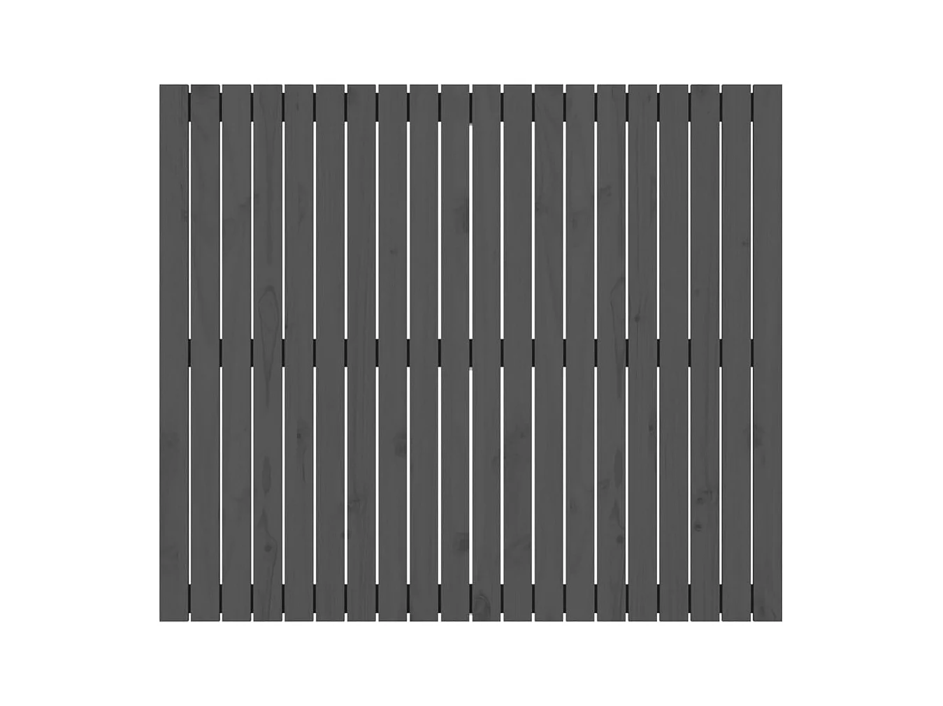 Cabecero de pared Gris 127,5x3x110 cm Madera maciza de pino