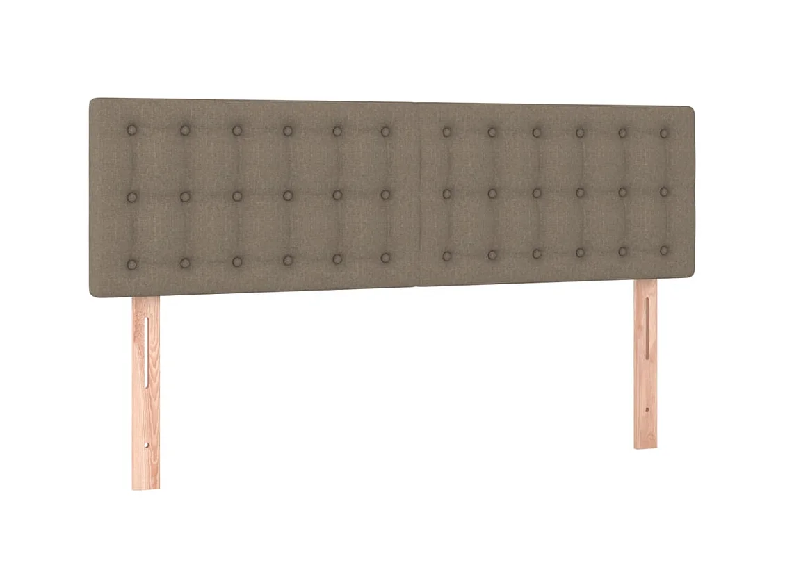 Kopfteile 2 Stk. Taupe 72x5x78/88 cm Stoff