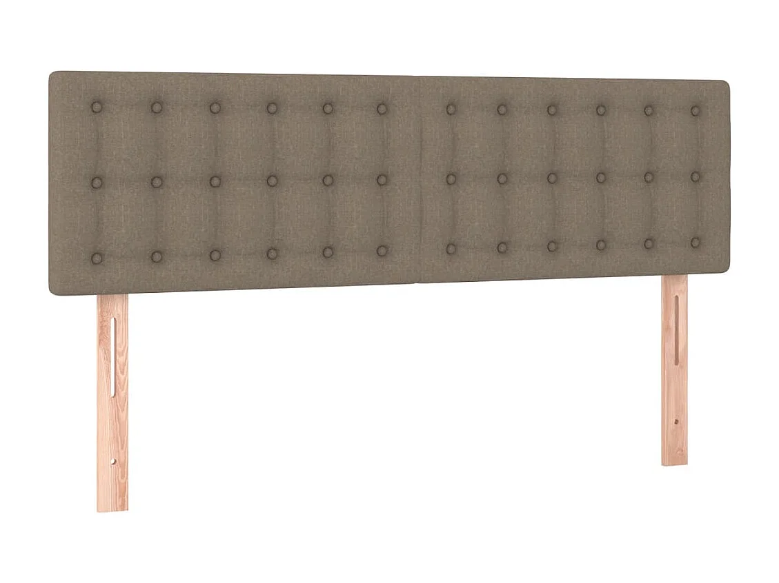 Têtes de lit 2 pcs Taupe 72x5x78/88 cm Tissu