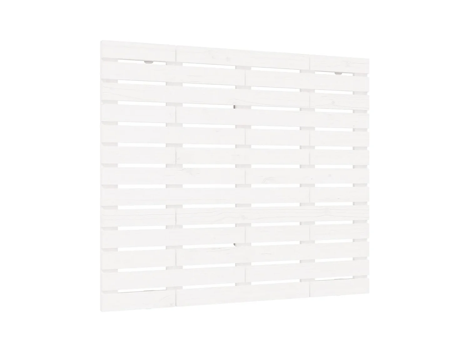 Wandhoofdbord Wit 126x3x91,5 cm Massief grenenhout